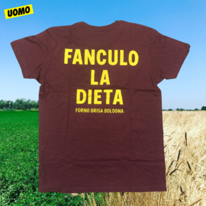 T-shirt "Fan*ulo la dieta" UOMO - cotone bio