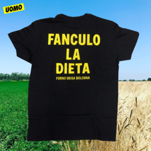 T-shirt "Fan*ulo la dieta" UOMO - cotone bio